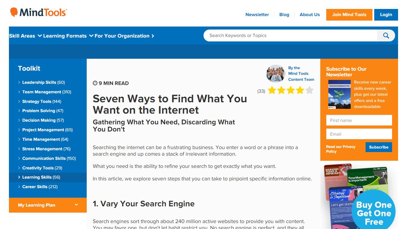 Seven Ways to Find What You Want on the Internet